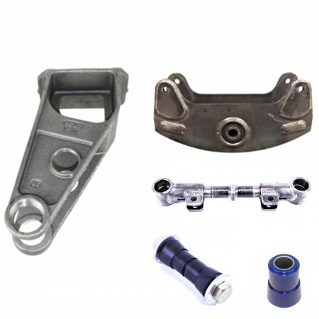 SPRING RIDE EQUALIZERS, HANGERS, LEAF SPRINGS, TORQUE ARMS & BUSHINGS