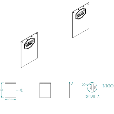 MAC TRAILER MUD FLAP ASSEMBLIES & COMPONENTS