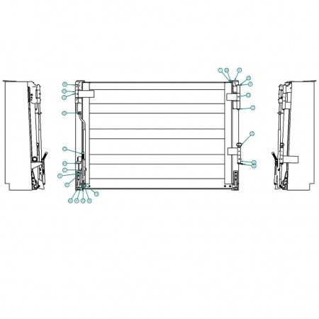 TAILGATE AIR CYLINDER, LATCH, HANDLE & HINGE ASSEMBLIES