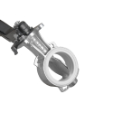 BUTTERFLY VALVE 3", S/S DISC, WHITE SEAL, ALUMINUM HANDLE