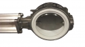 BUTTERFLY VALVE 5", SS/DISC, WHITE SEAL, 14" EXT. HD HANDLE