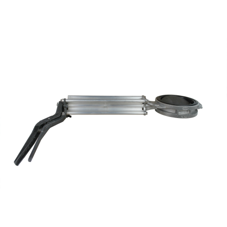 BUTTERFLY VALVE 6", DUCTILE DISC, BLACK SEAL, 14" EXT HD HANDLE