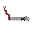 BUTTERFLY VALVE 3", BLACKMAXX ALLO DISC, WHITE SEAL 11" EXT. WITH RED ALUMINUM HANDLE