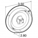 LED, MODEL 10 AMBER, FLANGE MOUNT TRUCK-LITE 2 DIODE