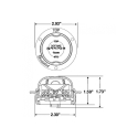 TRUCK-LITE, 8-DI, 2", M-30 RED, FLANGE MOUNT