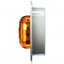 TRUCK-LITE, 8-DI, 2.5", M-10 AMBER AMBER, 2 PRONG WITH FLANGE HIGH PROFILE