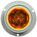 TRUCK-LITE, 8-DI, 2.5", M-10 AMBER AMBER, 2 PRONG WITH FLANGE HIGH PROFILE