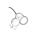 MODEL 33 PENNY LIGHT LED RED KIT INCLUDES GROMMET
