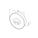 LAMP, LED 2" RED 9-DIODE CLEARANCE MARKER