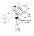 LED RED DUAL UPPER ID/STOP LAMP CLEARANCE MARKER