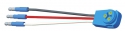 PIGTAIL, STOP TURN TAIL (S/T/T) 3-WIRE, 90 DEG. PLUG, MALE PIN