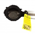 BUTTERFLY VALVE 5", BLACKMAAX, DUCTILE DISC, BLACK BUNA SEAT W/ 14" EXT.