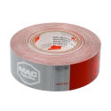 CONSPICUITY TAPE 2" X 150' RED/WHITE WITH MAC LOGO, 6/6 PATTERN