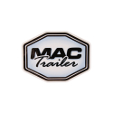 DECAL SMALL BLACK MAC LOGO 7" X 10"