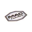DECAL SMALL BLACK MAC LOGO 7" X 10"