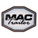 DECAL BLACK MAC LOGO 9-3/4" X 13"