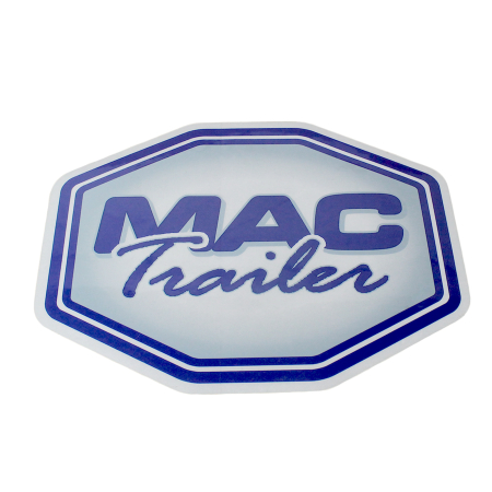 DECAL BLUE MAC LOGO 9-3/4" X 13"