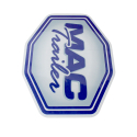 DECAL BLUE MAC LOGO 9-3/4" X 13"