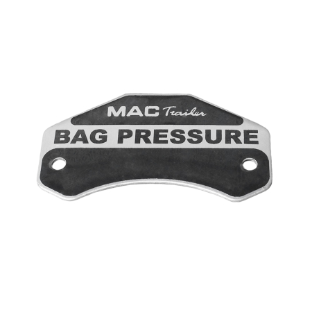 DECAL "BAG PRESSURE" GLADHAND SS RIVET