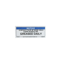 DECAL "GREASE BODY HOLD DOWN"