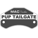 DECAL "PUP TAILGATE" GLADHAND SS RIVET