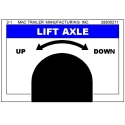 DECAL BALL VALVE "LIFT AXLE"