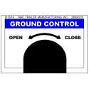 DECAL "GROUND CONTROL OPEN/CLOSE"