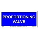 DECAL "PROPORTIONING VALVE"