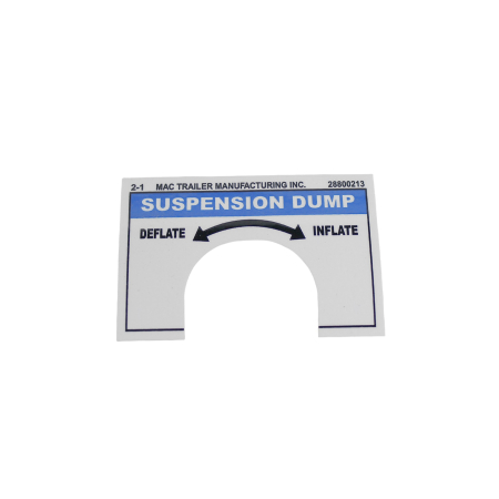 DECAL "SUSPENSION DUMP"