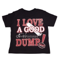 T-SHIRT "DUMP" BLACK INFANT SIZE 12 MONTH