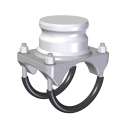 HOSE HOLDER PLUG, 3" WITH HARDWARE, MOUNTS TO PIPE