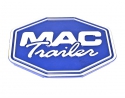 MAC LOGO, MACHINED 13" BLUE, WELD ON