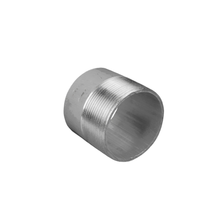 NIPPLE 3" SCH. 40 PIPE X 3" LONG, THREAD ONE END, ALUMINUM