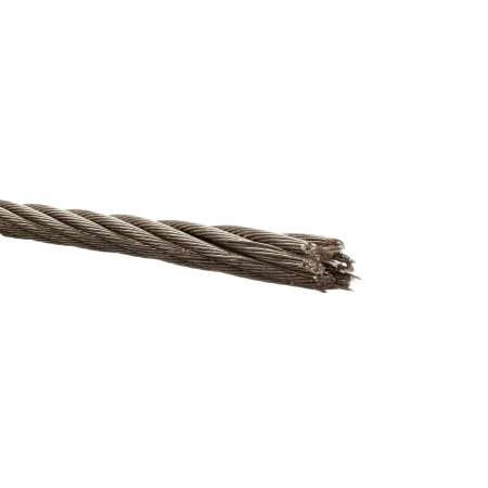 WIRE ROPE, 1/4"-7X19 SS NON COATED, SOLD BY THE FOOT