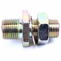 BULKHEAD 1/4" BRASS, 3/4" HOLE SIZE