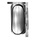 ALUMINUM BULKHEAD MANDOOR ASSEMBLY, DRIVER SIDE FOR DUMP TRAILERS