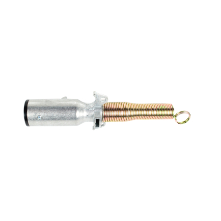 PLUG 7 WAY MALE W/SPRING, WITH BLACK END