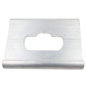 CHANNEL HOOK TIE (J HOOK) FLAT/CHAIN ALUMINUM, UNIVERSAL TRACK 8-1/2" (*NO LONGER ANODIZED*)