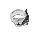 ALUMINUM COUPLER 4", A1 W/ SPLIT GASKET, CAM HANDLE