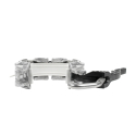 ALUMINUM COUPLER 4", A1 W/ SPLIT GASKET, CAM HANDLE