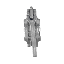 ALUMINUM COUPLER 3", W/HANDLE, GROVE TO GROVE