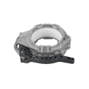 ALUMINUM COUPLER 4", W/HANDLE, BTI ALL-IN-ONE, SOLID WHITE GASKET