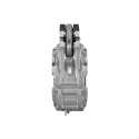ALUMINUM COUPLER 4", W/HANDLE, BTI ALL-IN-ONE, SOLID WHITE GASKET