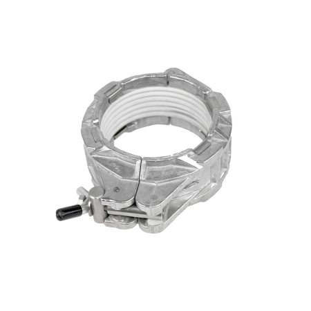 ALUMINUM COUPLER 4", BTI ALL-IN-ONE, BOLT-ON HANDLE, SOLID WHITE GASKET