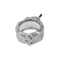 ALUMINUM COUPLER 4", BTI ALL-IN-ONE, BOLT-ON HANDLE, SOLID WHITE GASKET