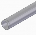 PIPE ALUMINUM 4" SCH 40, 149" LG GRV/THD