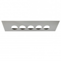 STAINLESS CENTER PANEL, 5 LARGE LIGHTS