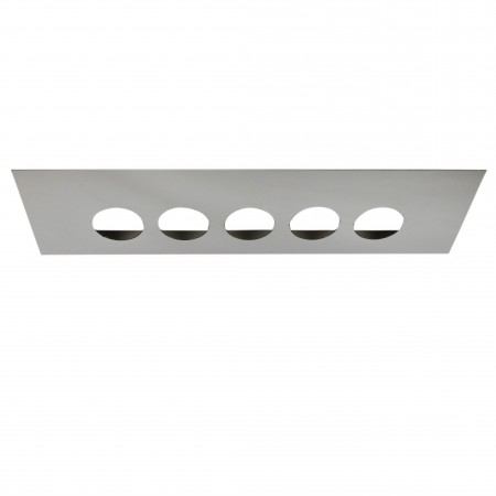 STAINLESS CENTER PANEL, 5 LARGE LIGHTS