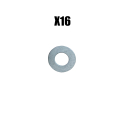 VIBRATOR KIT, 12" CROSSMEMBER SPACING, AIR (ALUMINUM)