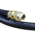 BRAKE HOSE ASSEMBLY, 1/2" X 96" WITH 3/8 MPT SWIVELS ENDS